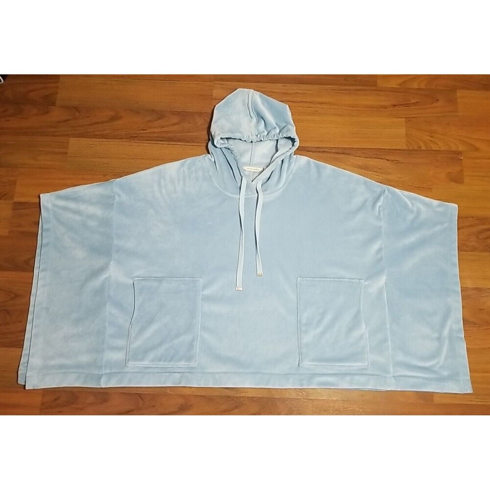 Soft Surroundings Kimono Plush S/M Hoodie Drawstring Super Soft Comfort      T39